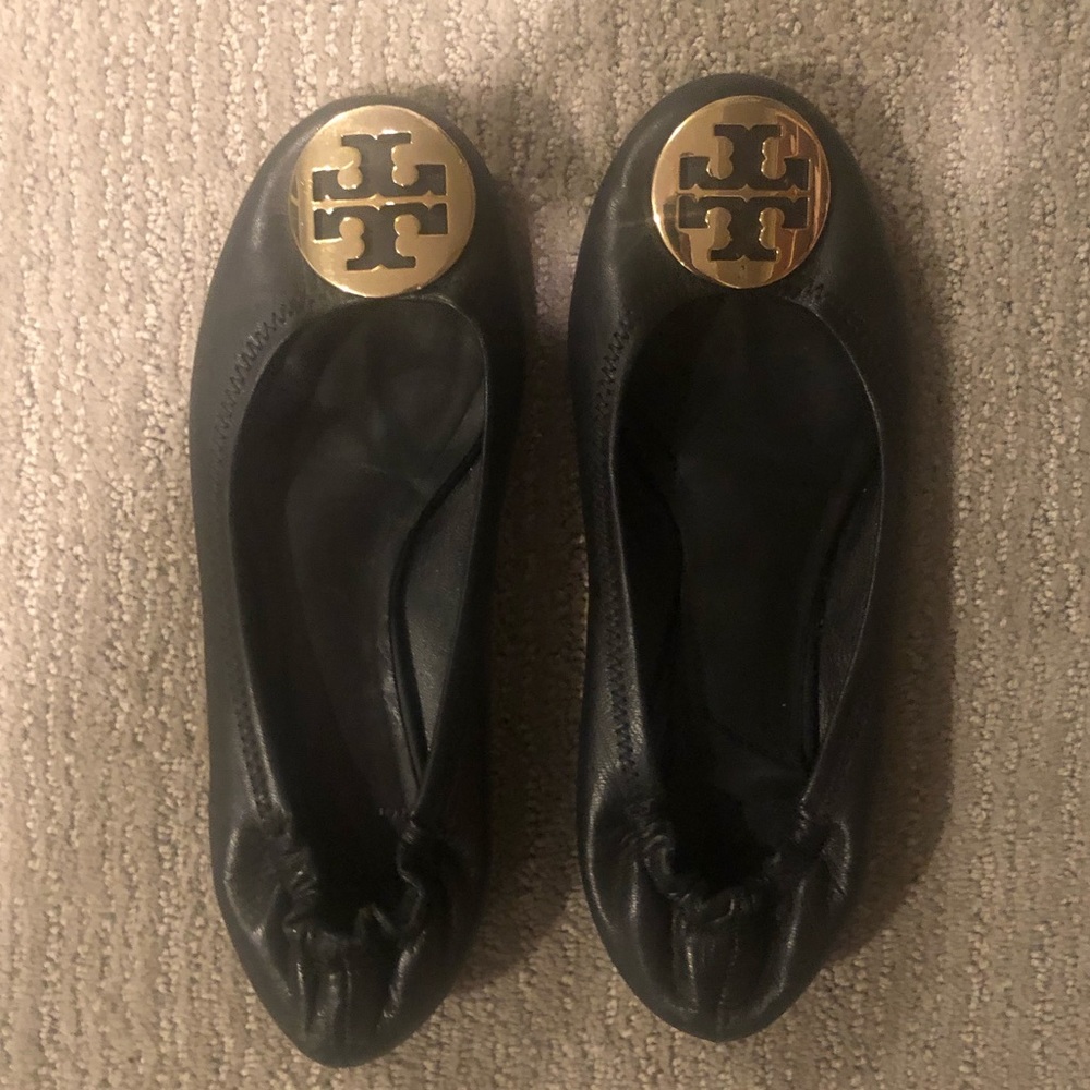 Tory Burch Minnie Travel Leather Ballet Flat